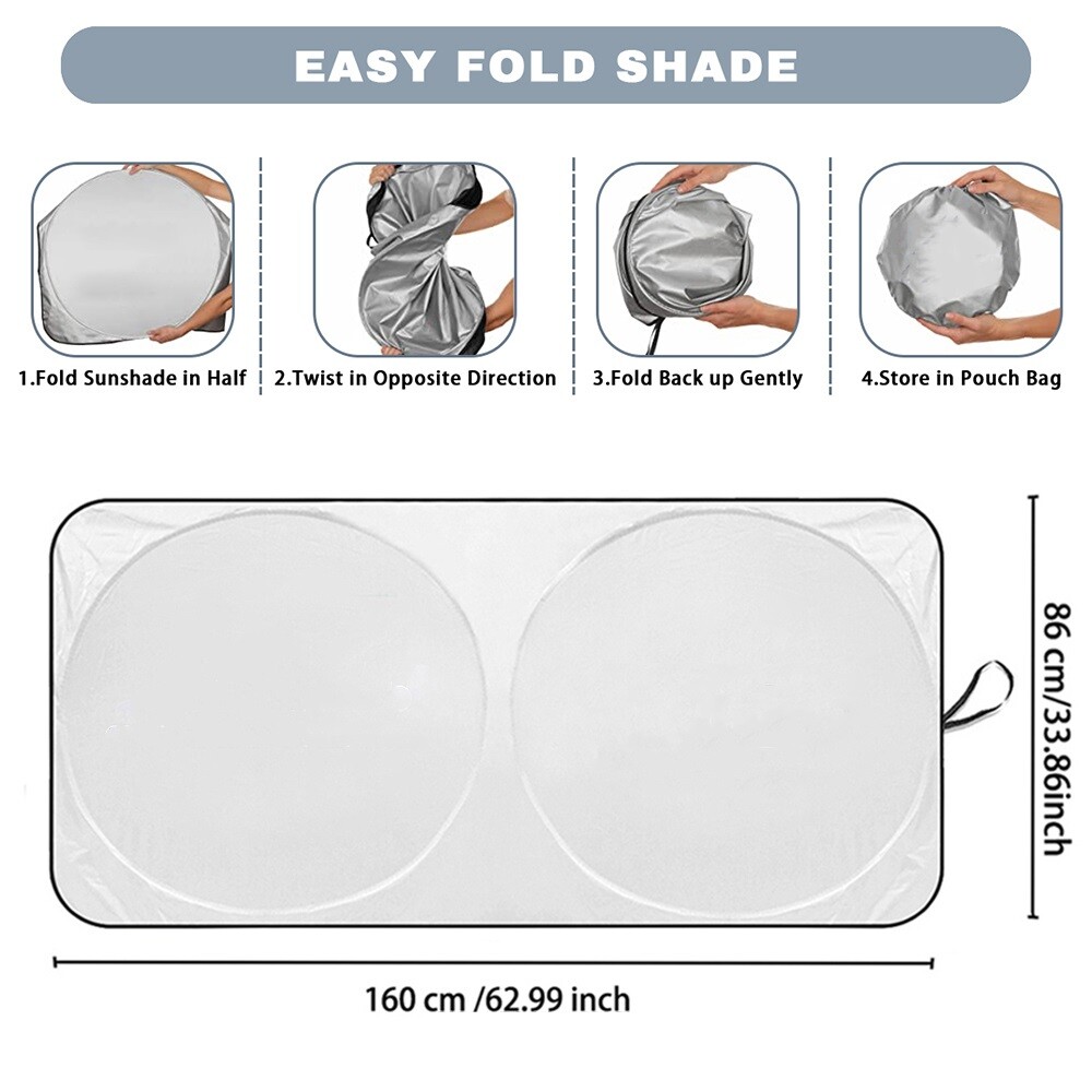 For Land Rover Accessory Car Windshield Sunshade Foldable Front Sun Shield Cover
