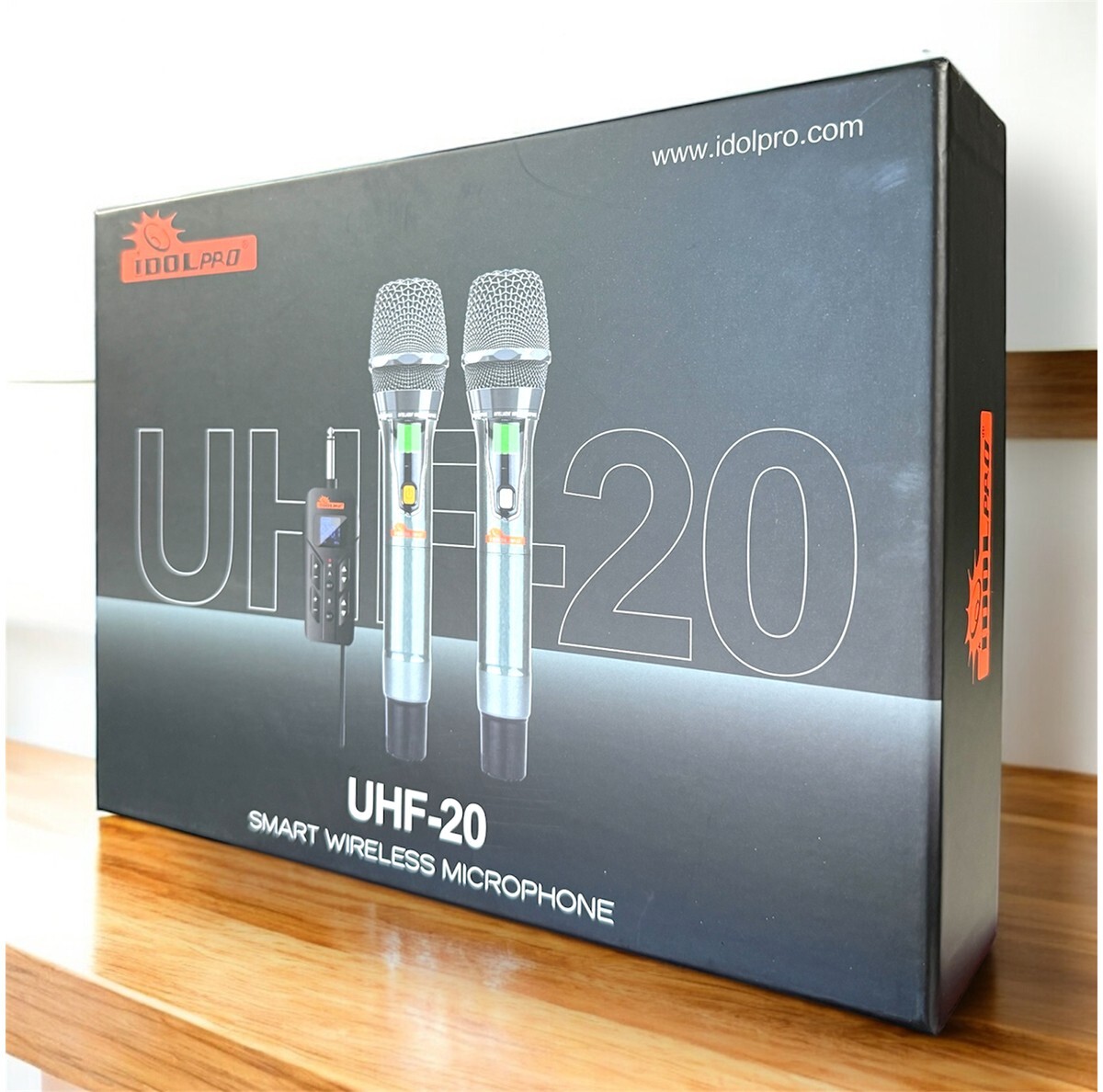 IDOLpro UHF-20 Dual Wireless Microphone Set With Rechargeable Receiver -NEW 2025