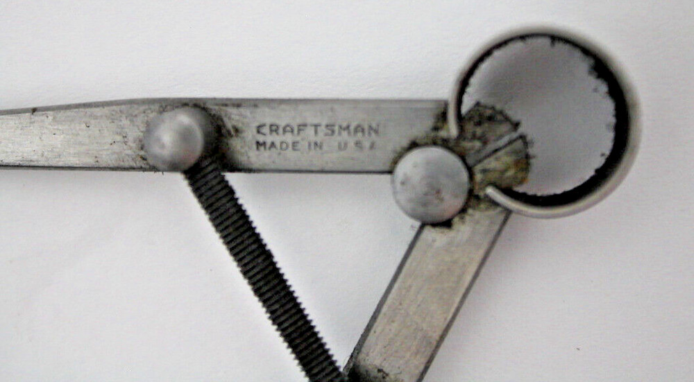 Craftsman Inside Spring Joint Calipers Divider 4.5" #8va