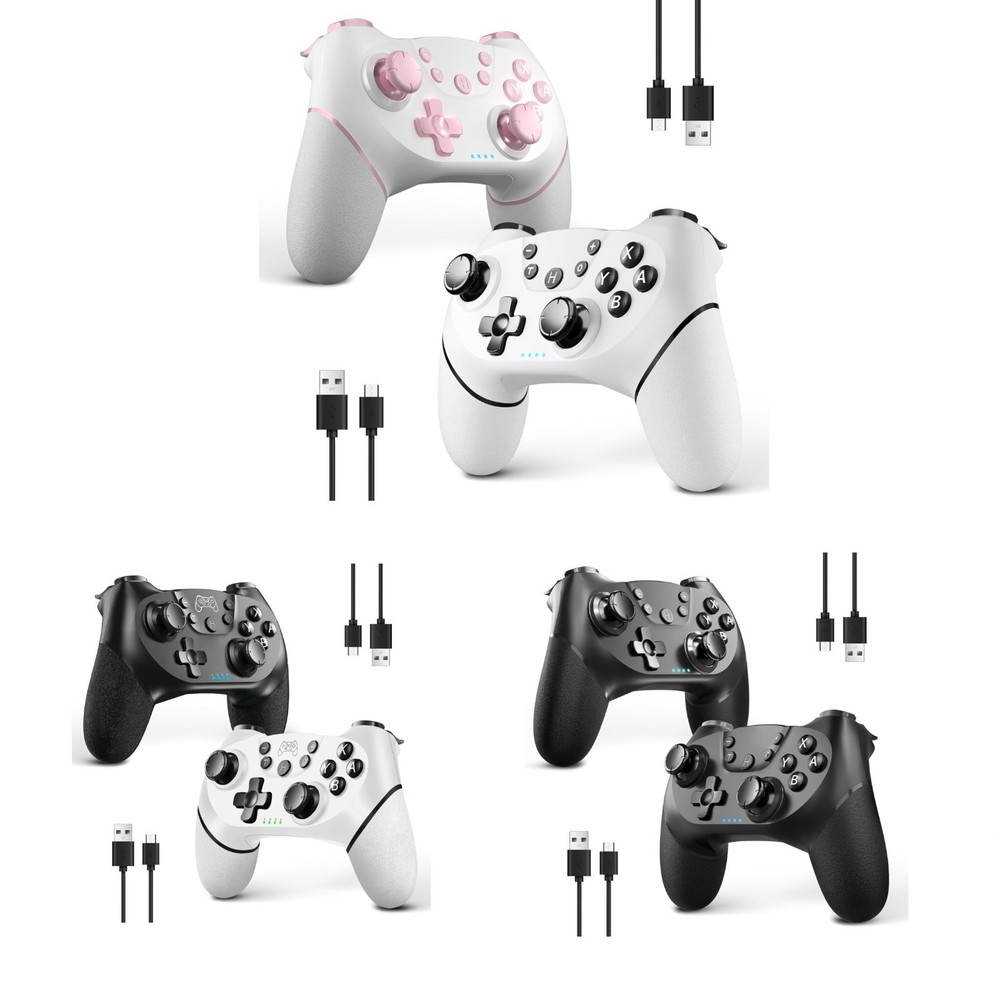 2 Packs Wireless Controller for Nintendo Switch/Lite/OLED/Switch 2