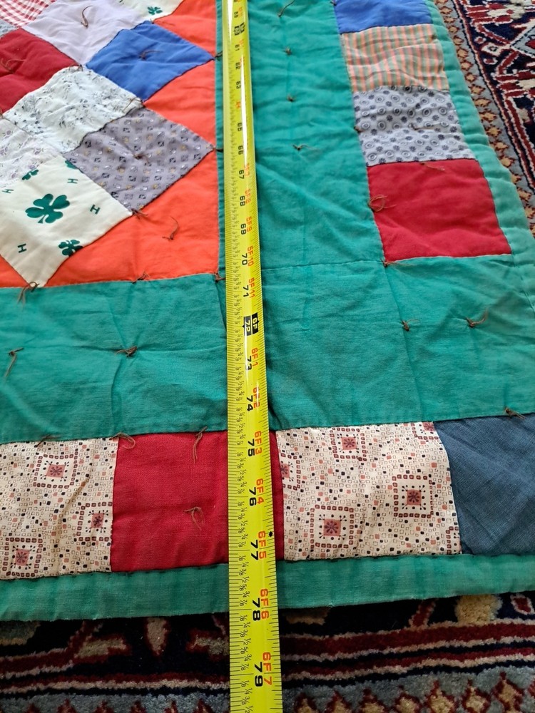 VTG Prints Charming Pattern Multi-color Patchwork Quilt