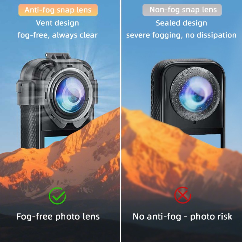 Camera Snap Lens Protector Storage Dustproof Scratch Resistant For Insta360 X5