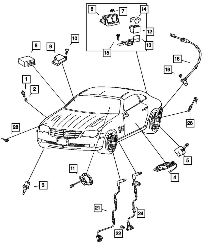 Genuine Mopar Ambient Temperature Sensor 68085242AA
