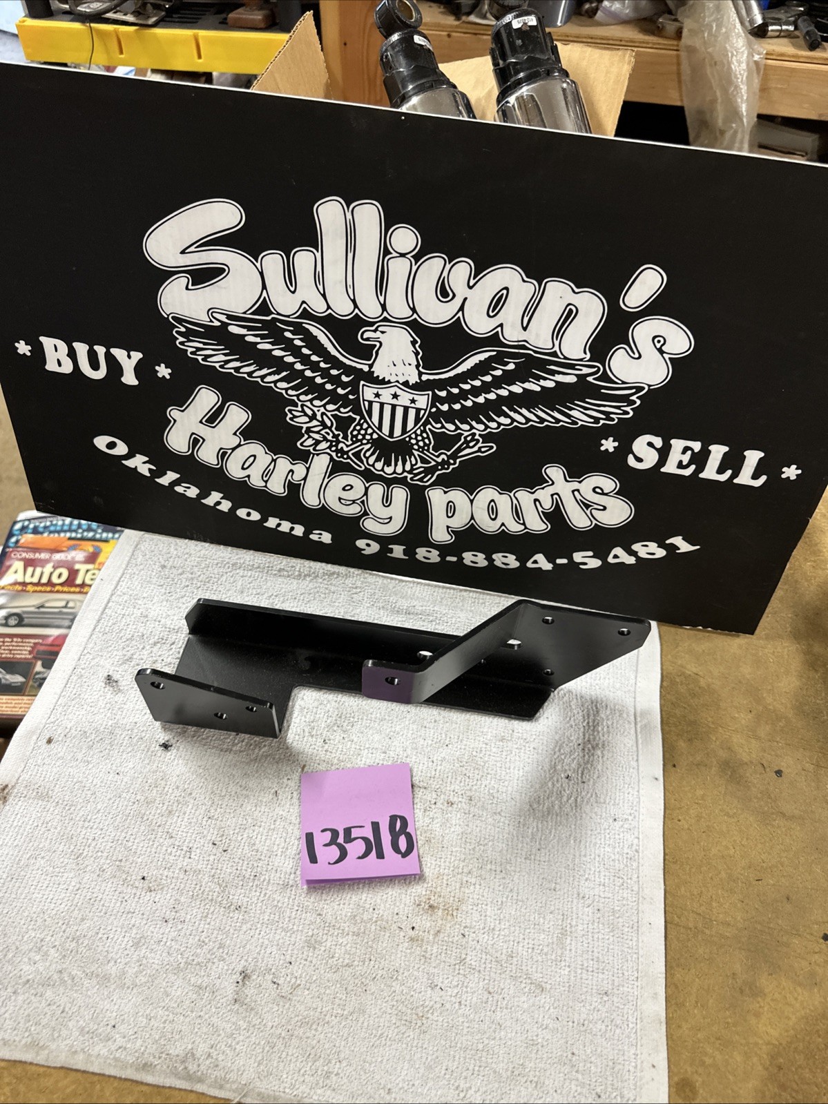 Harley Sportster Vance & And Hines Exhaust Muffler Pipe Bracket Mount Sportster