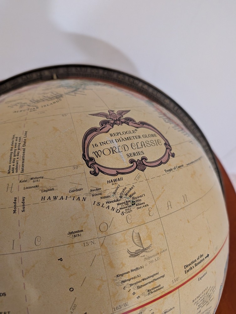 Replogle 16" Diameter World Globe World Classic Series With Iron Stand