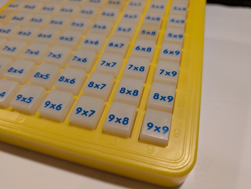 Vintage 1993 Magic Math Multiplication Educational Learning Machine