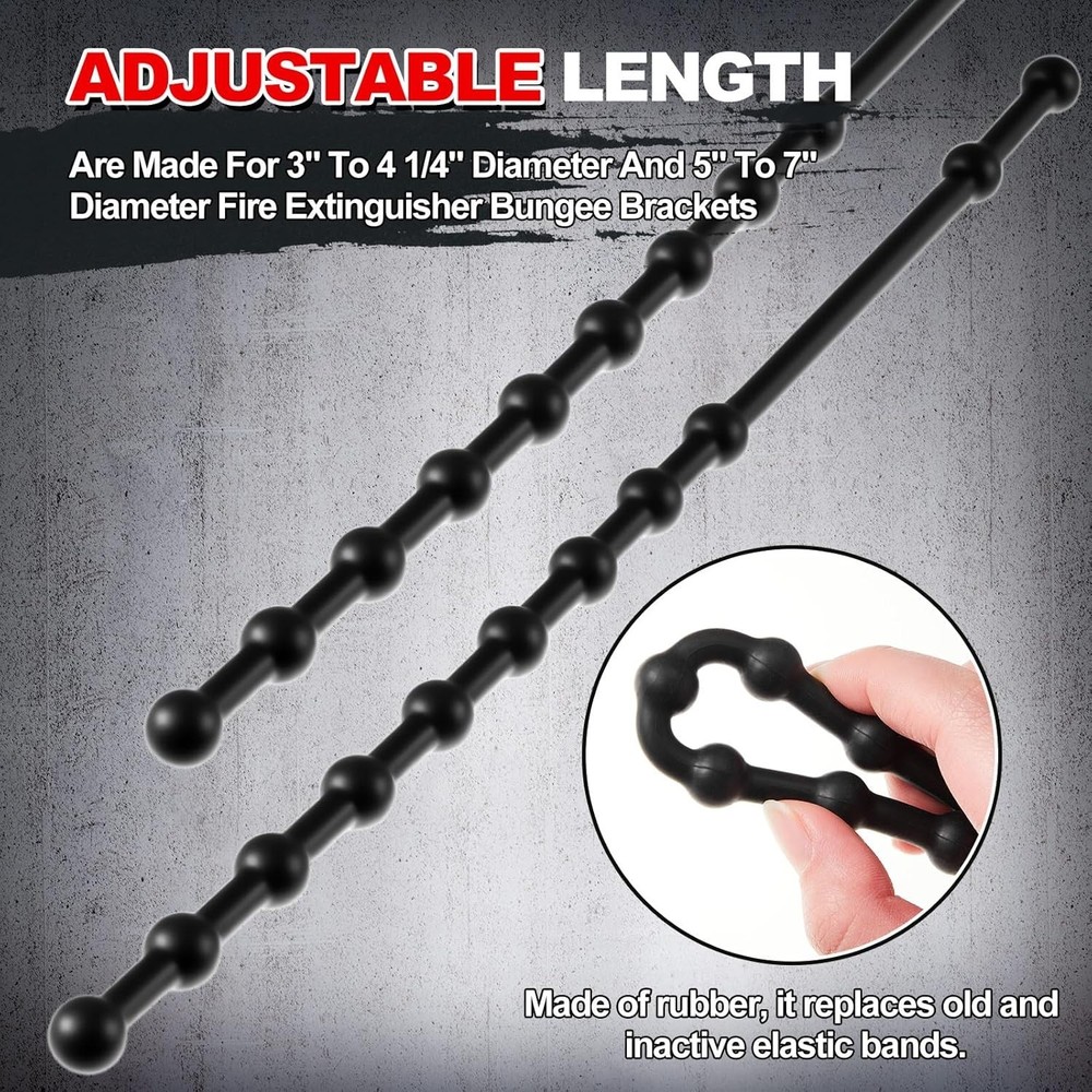 4 Pack Fire Extinguisher Straps 10lb Rubber Mount Bracket Holder