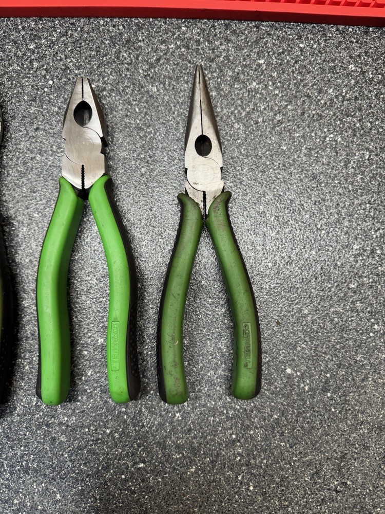 Cornwell 5 Pc. Multi-Purpose Pliers Set - Neon Green CPL303NG