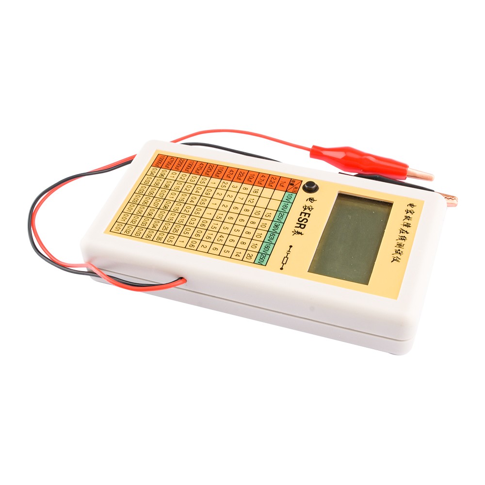 Ohm LCD Digital ESR Capacitance Meter In Circuit Tester MSP430F413 Chip Control