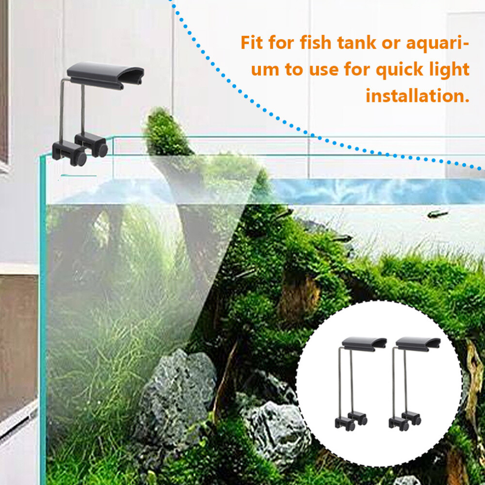 2PCS Aquarium Light Stand Aquarium Light Riser LED Adjustable Tank Mount Bracket