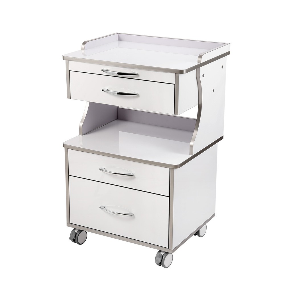 FDA Dental Unit Chair Computer Controlled+Dentist Stool/Rolling Tool Cart