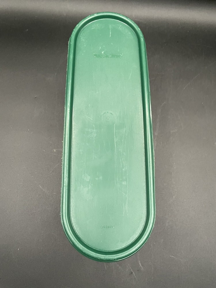 Tupperware Storage Container Green Lid #2400A-1