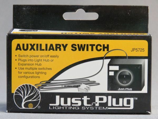 WOODLAND SCENICS JP5725 AUXILIARY SWITCH JUST PLUG LIGHTING SYSTEM WDS5725 NEW