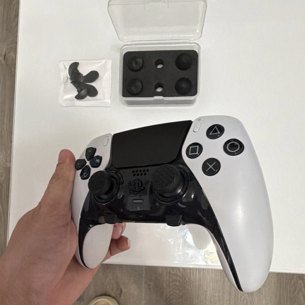 Sony DualSense Wireless Controller Bundle with Thumb Grips, Trigger Attachments…