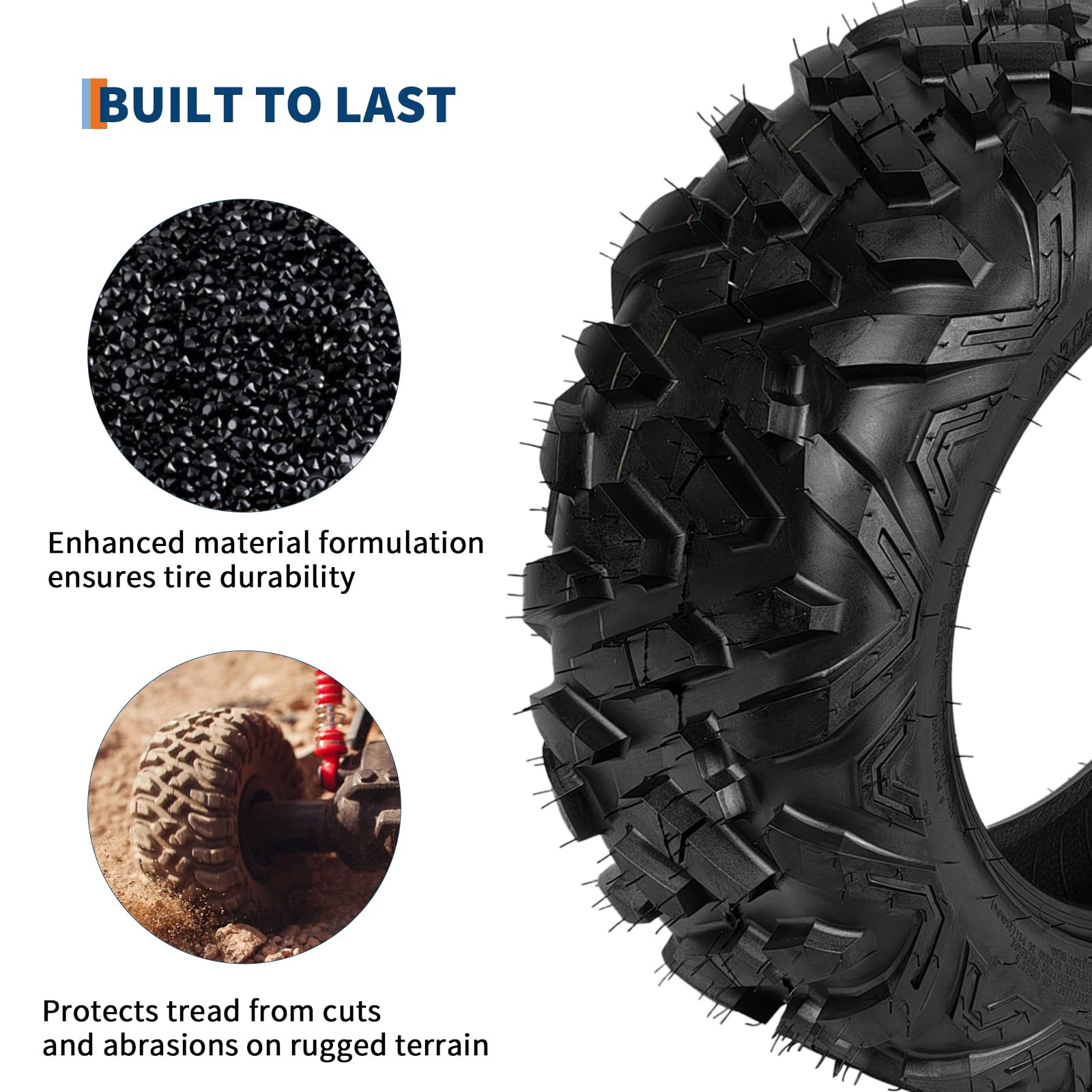 4pcs 26x9-14 26x11-14 Front Rear ATV UTV Tires 26x9x14 26x11x14 6 Ply Mud Tires