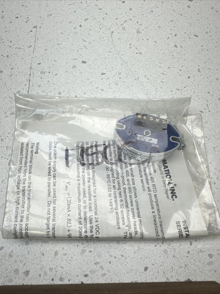 Pyromation Temp Sensor 401-185-1750C-00 New