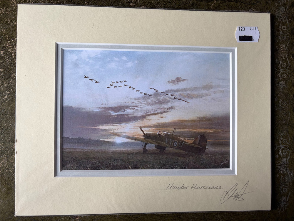 Signed Hawker Hurricane print by Robin Smith