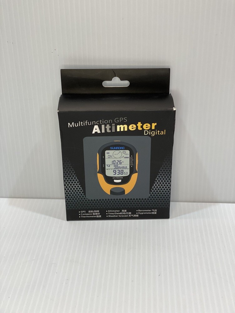SUNROAD GPS Tracker Barometer Altimeter Compass Weather Forecast Thermometer ...