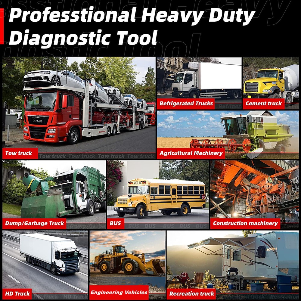 Heavy Duty HD Truck Bluetooth OBD2 Scanner Diagnostic Tool Coding Programming