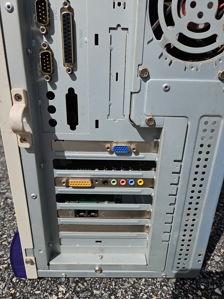 Vintage 1990s PC CPU Computer Translucent Case 89 S7