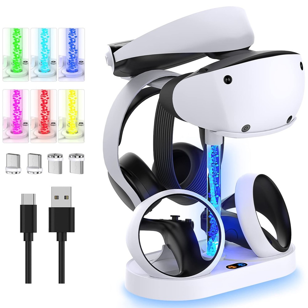 Charging Station for PSVR2 with RGB Light – Vertical Controller Charger