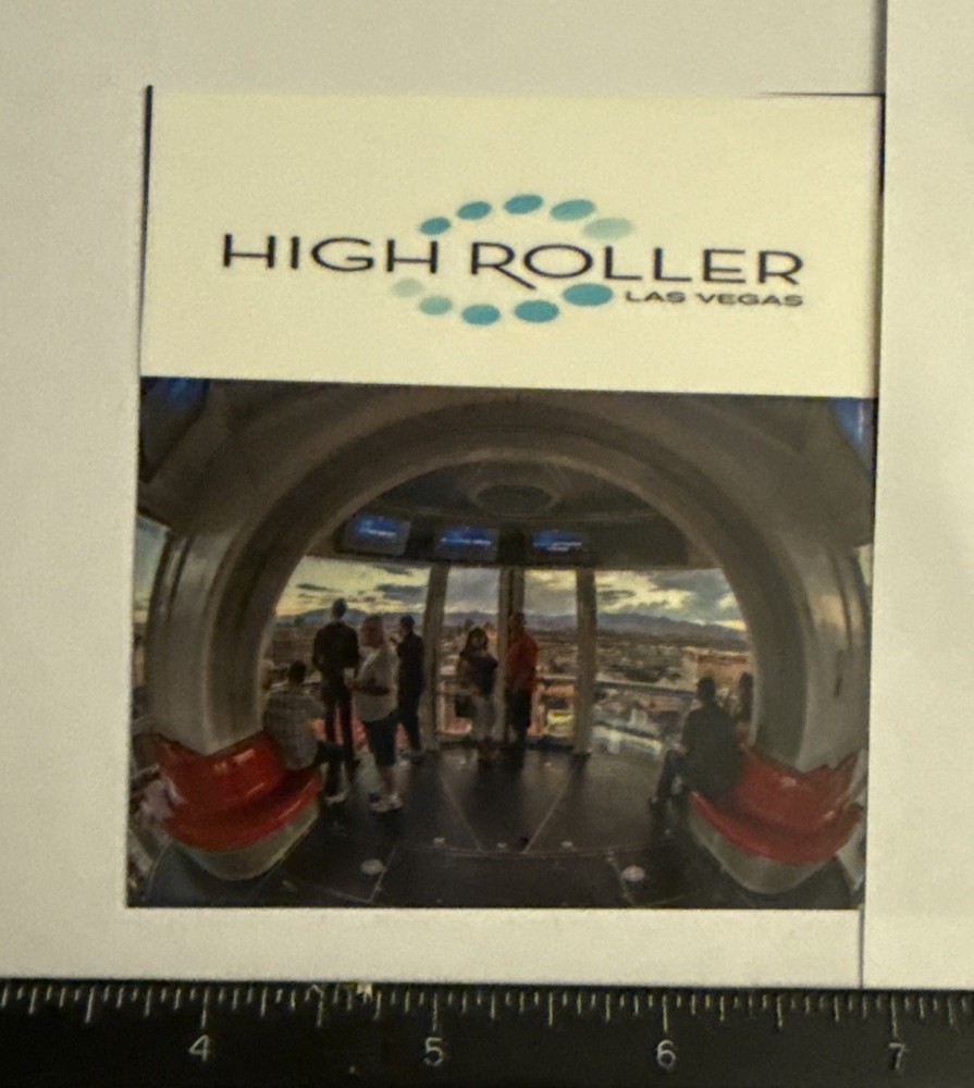 HIGH ROLLER Las Vegas Refrigerator Magnet
