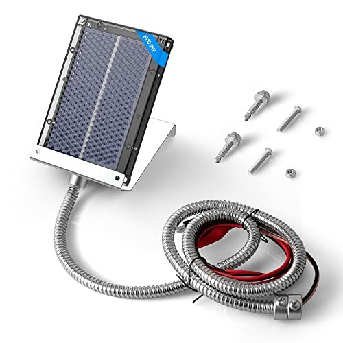 6-Volt Solar Panel for Deer Feeder with an Adjustable Mounting Bracket and