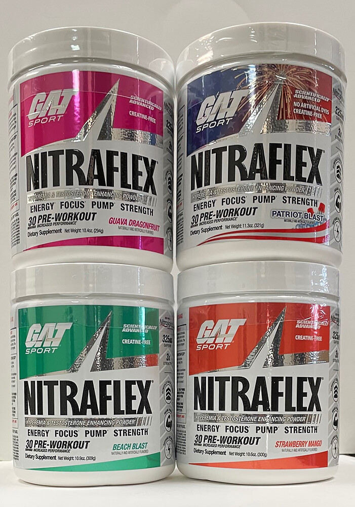GAT Nitraflex Pre Workout 30 serving - Pick Flavor