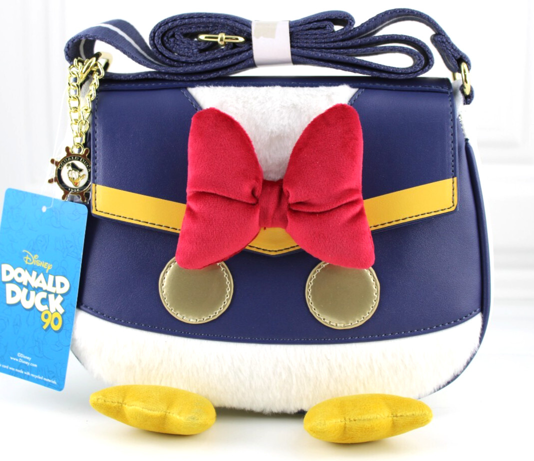 Disney Donald Duck Figural Crossbody Bag Her Universe Faux Leather New 2024