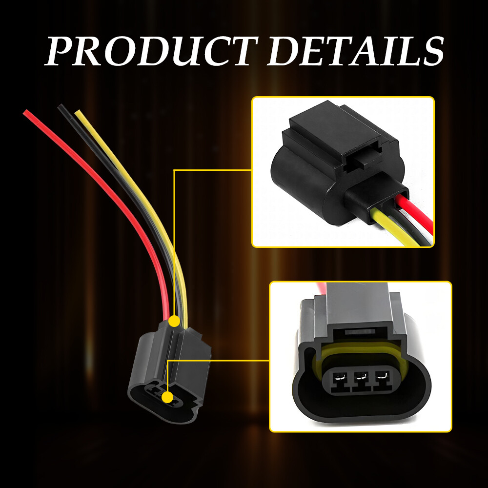 9008 H13 Headlight Bulb Harness Socket Connector Plug Wire Pigtail Female