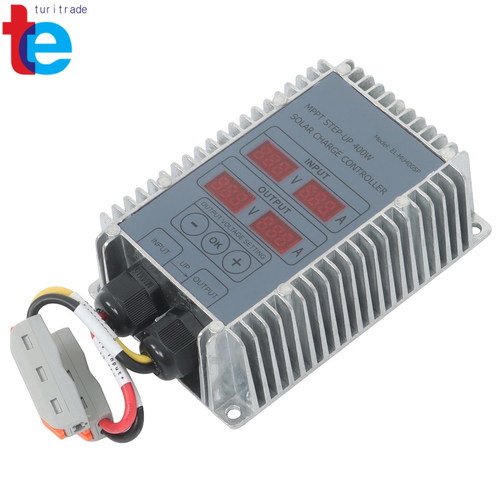 MPPT Solar Charge Controller 400W 24-85V Boost Waterproof LED Display Adjustable