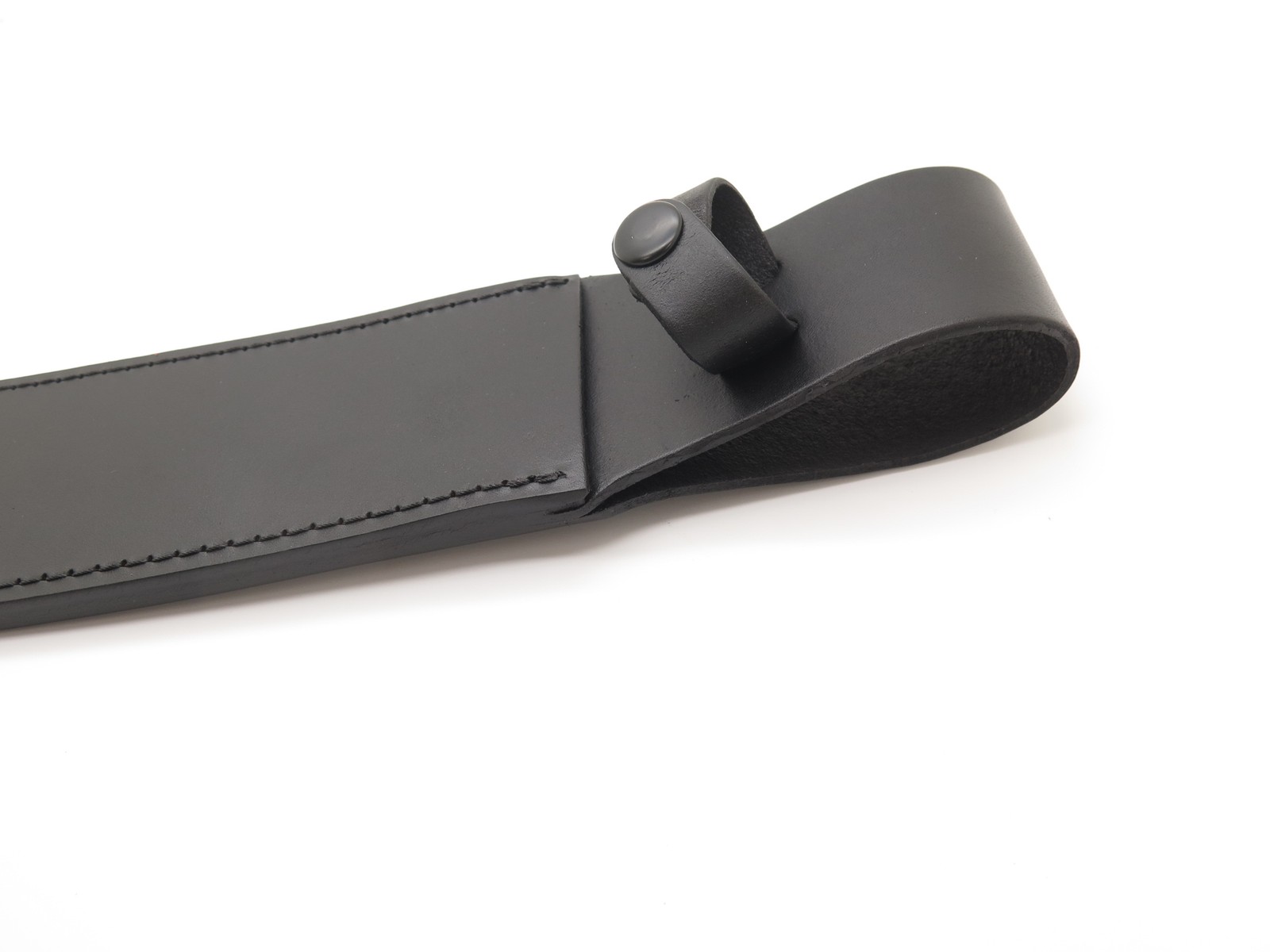 New Large Black Leather Fixed 10.5" Blade Bowie Hunting Camp Knife Sheath