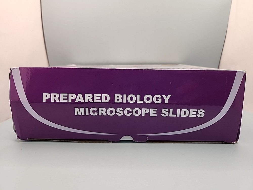 NEW Maxlapter 100 Microscope Slides with Specimens 100 Pcs