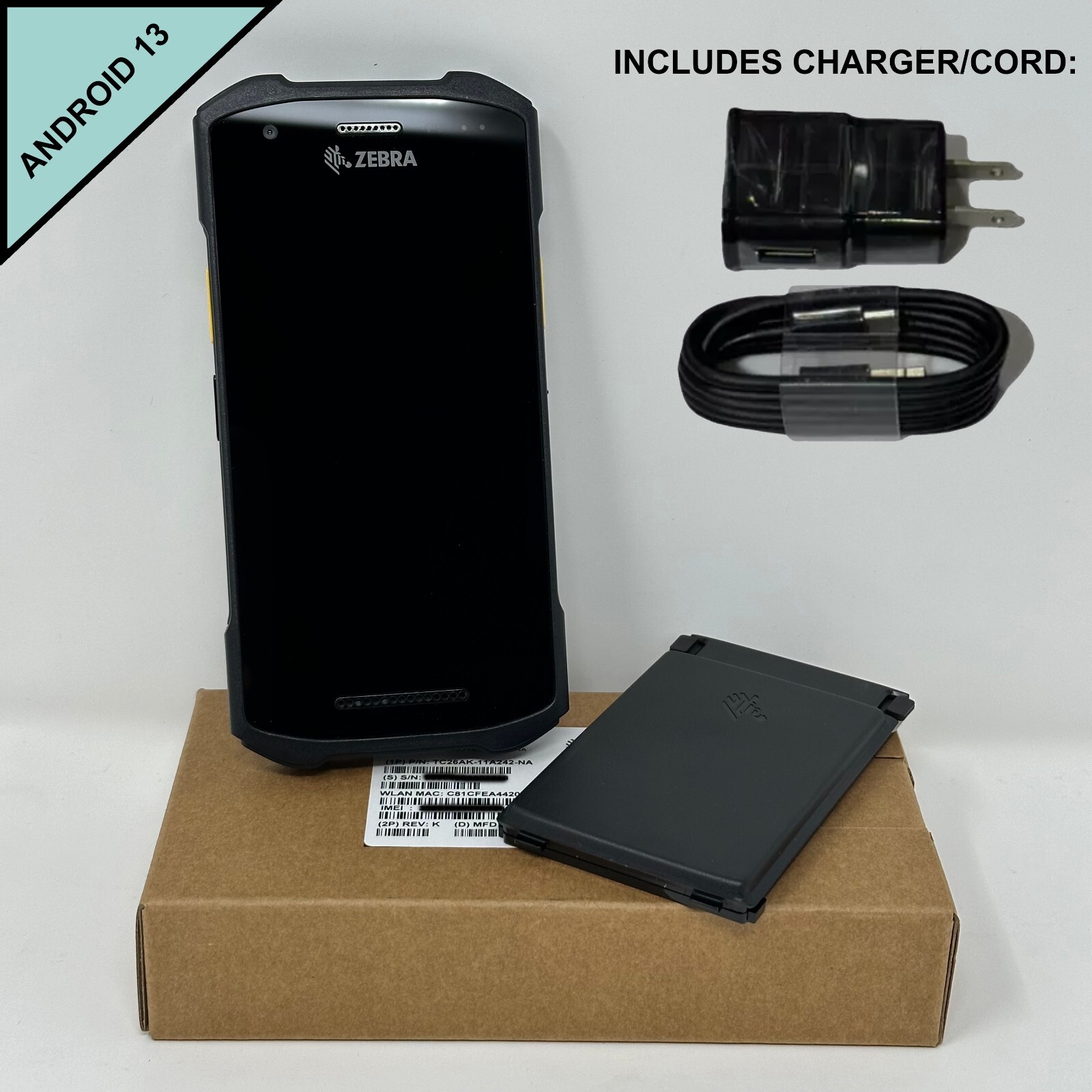 Zebra TC26 Mobile Computer 1D/2D Barcode Scanner Reader Android 13 + TC21 TC26AK