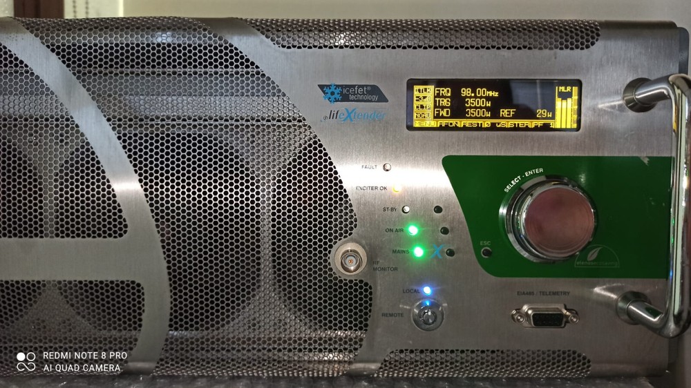 Broadcast Prof Elenos 3500W FM INDIUM STEREO Transmitter Wide Band - 88 108 Mhz