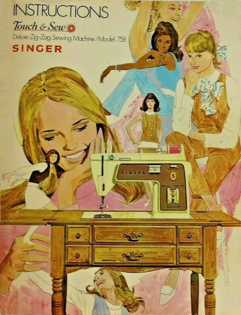 Deluxe-Edition Instruction Manual, on CD, Singer Sewing Machine 758 (and 778)