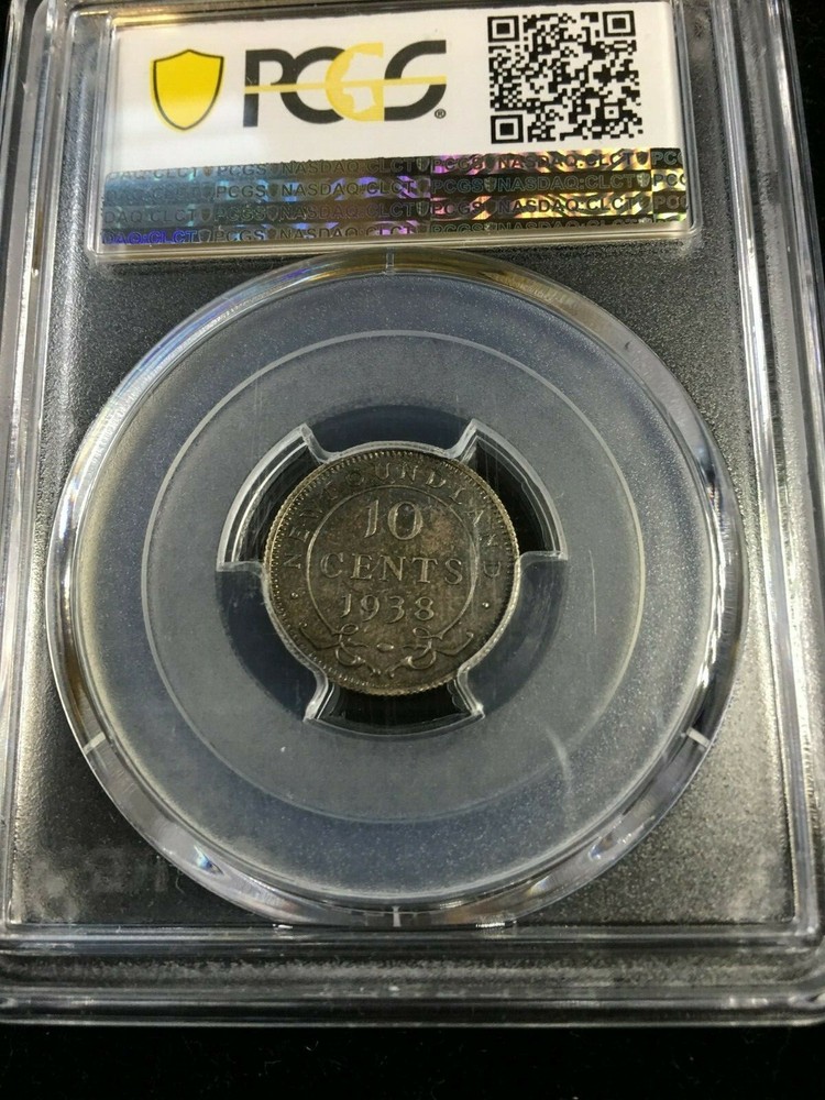 1938 PCGS Graded Newfoundland ¢10 Cent **SP-63**