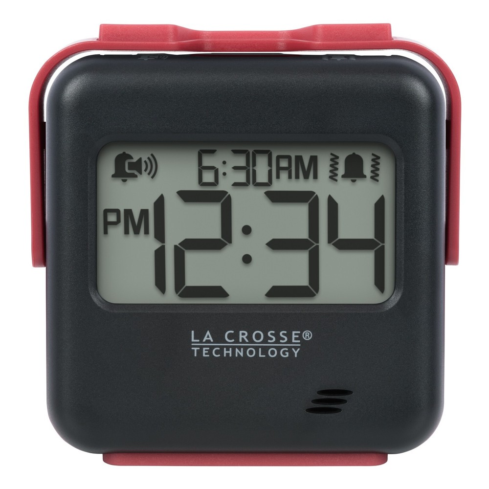 617-147 La Crosse Technology BUZZ Vibration Battery Powered Digital Alarm Clock