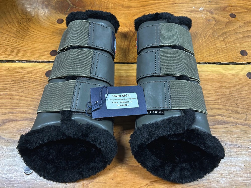 B VERTIGO WELLINGTON BRUSHING BOOTS(SIZE LARGE)