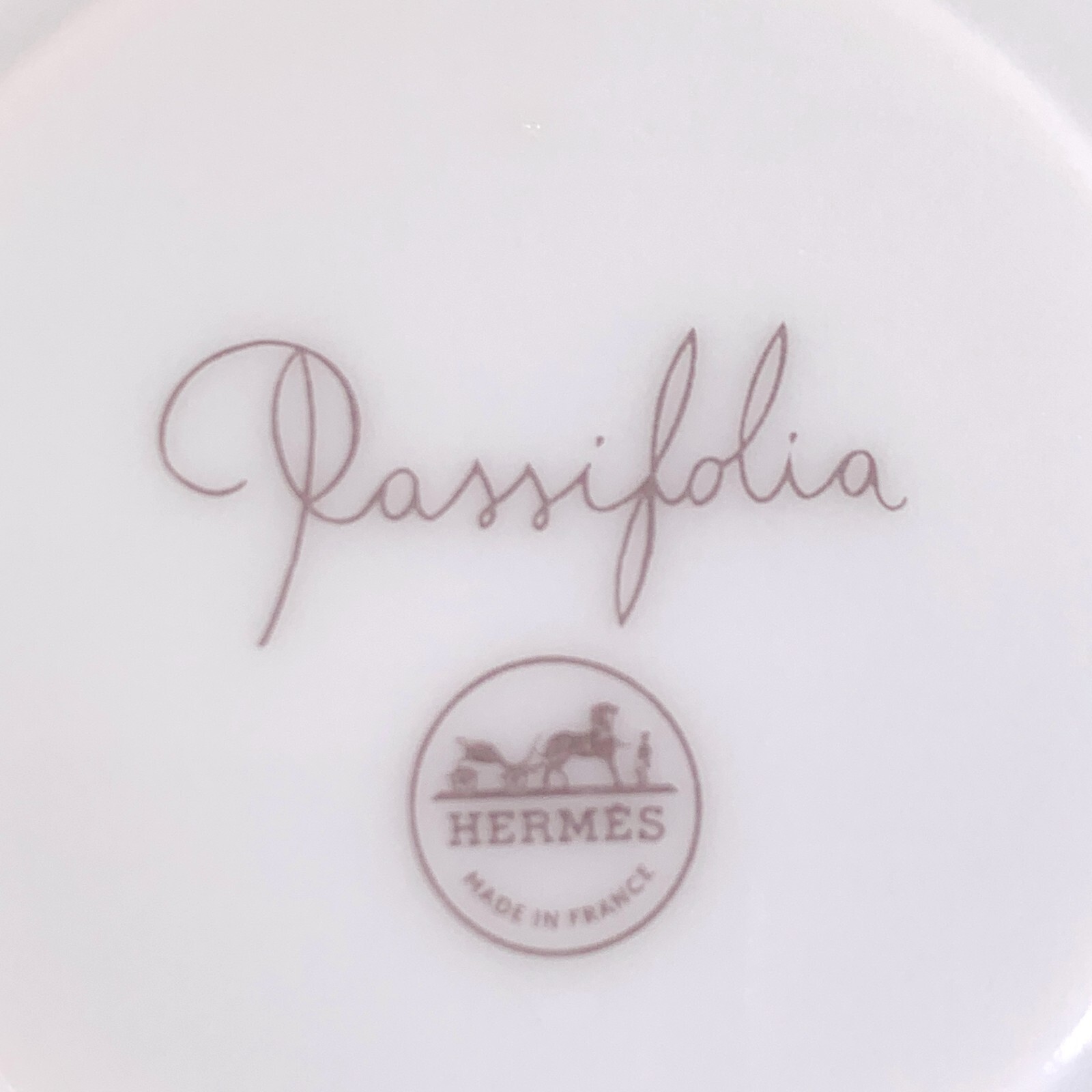 Hermes Demitasse Cup & Saucer Passifolia Porcelain Tableware Botanical 2 Sets