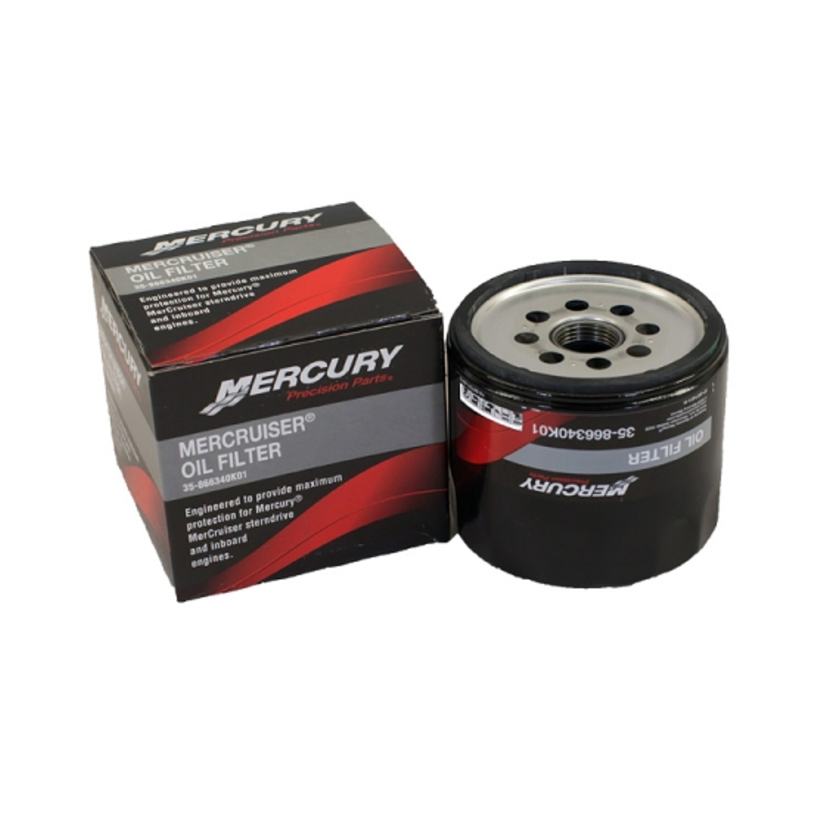 Mercury Marine Mercruiser New OEM Oil Filter Short, 35-866340K01