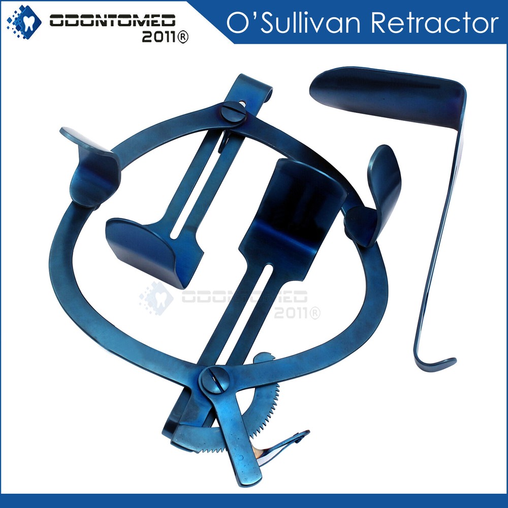 O'sullivan Vaginal Retractor Titanium Coated With 3 Interchangeable Blades