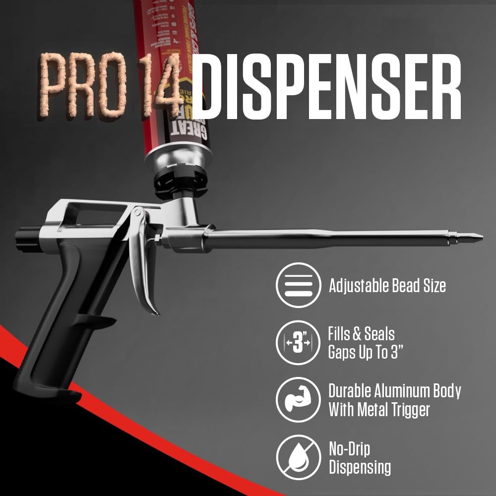 Great Stuff Pro 14 Foam Gun Silver