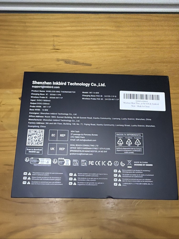 INKBIRD WIRELESS MEAT THERMOMETER