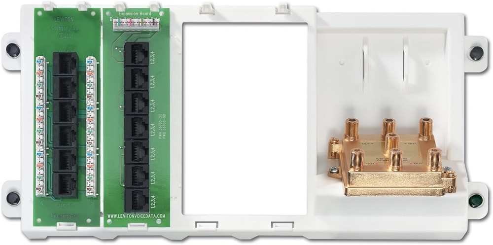 Leviton Structured Media Basic Home Networking PLUS Panel 2GHZ 47606-BNP