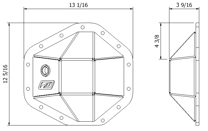 Motobilt 13 Bolt Diff Cover