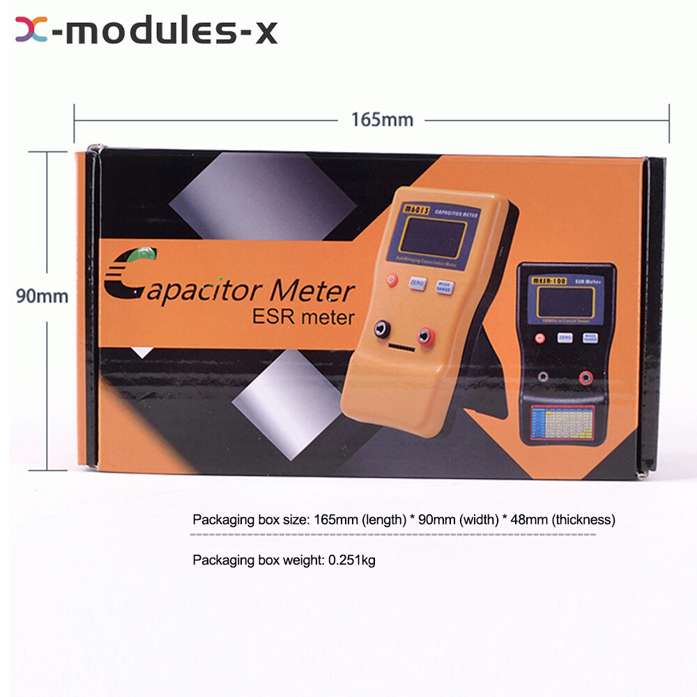 MESR-100 ESR Capacitance Ohm Meter Capacitance Internal Resistance Tester Tool