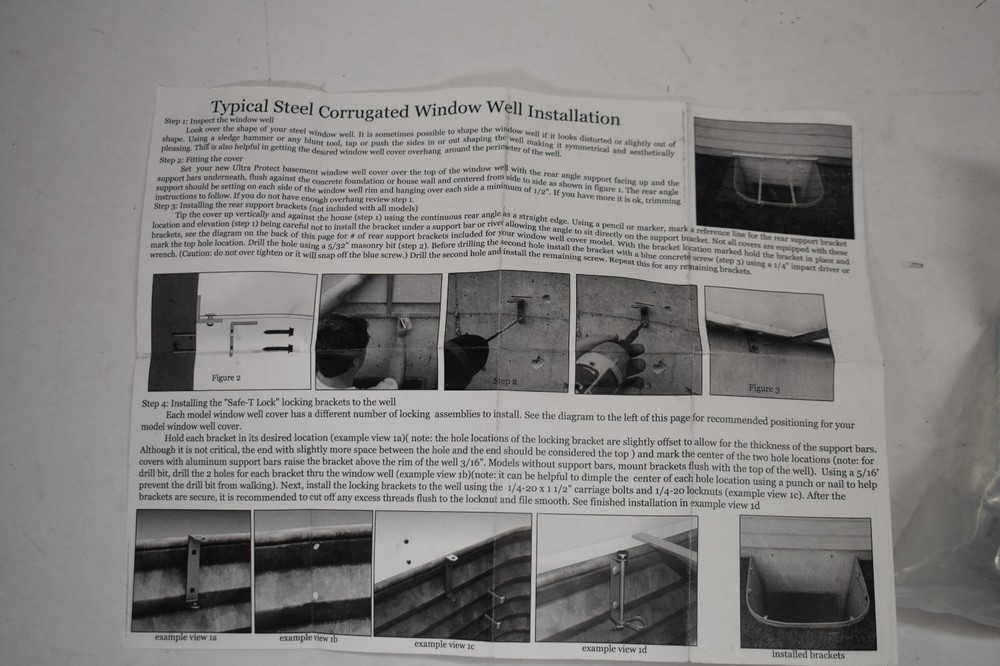 Hardware Pack For Steel Corrugated Window Well Installation Pack Replacements