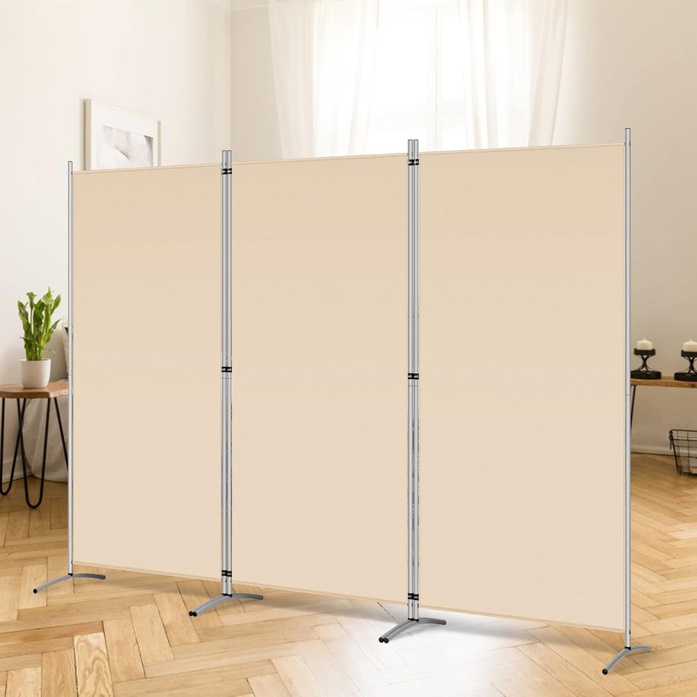 Versatile 3-Panel Freestanding Room Divider - Lightweight & Easy to Store