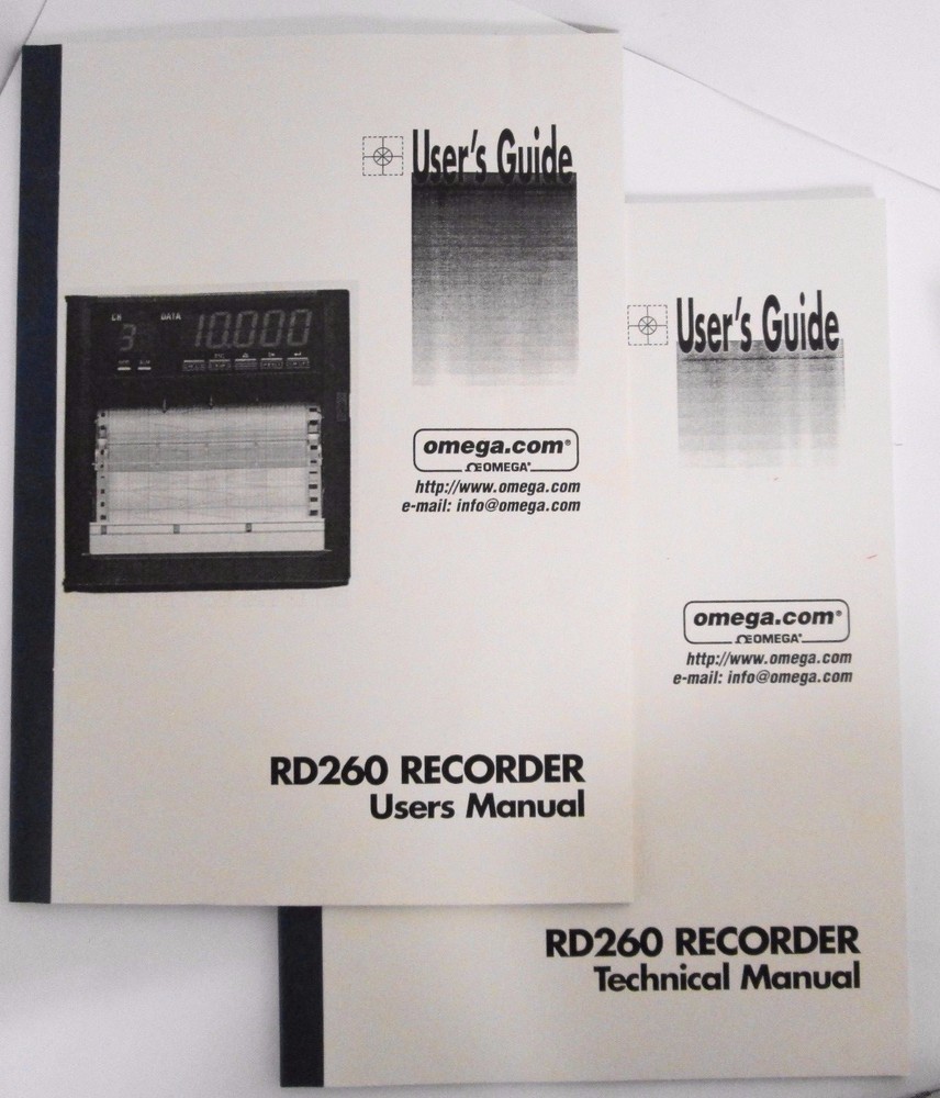 Omega RD263 RD260 Series Programmable Chart Recorder 3 Inputs 100mm Continuous